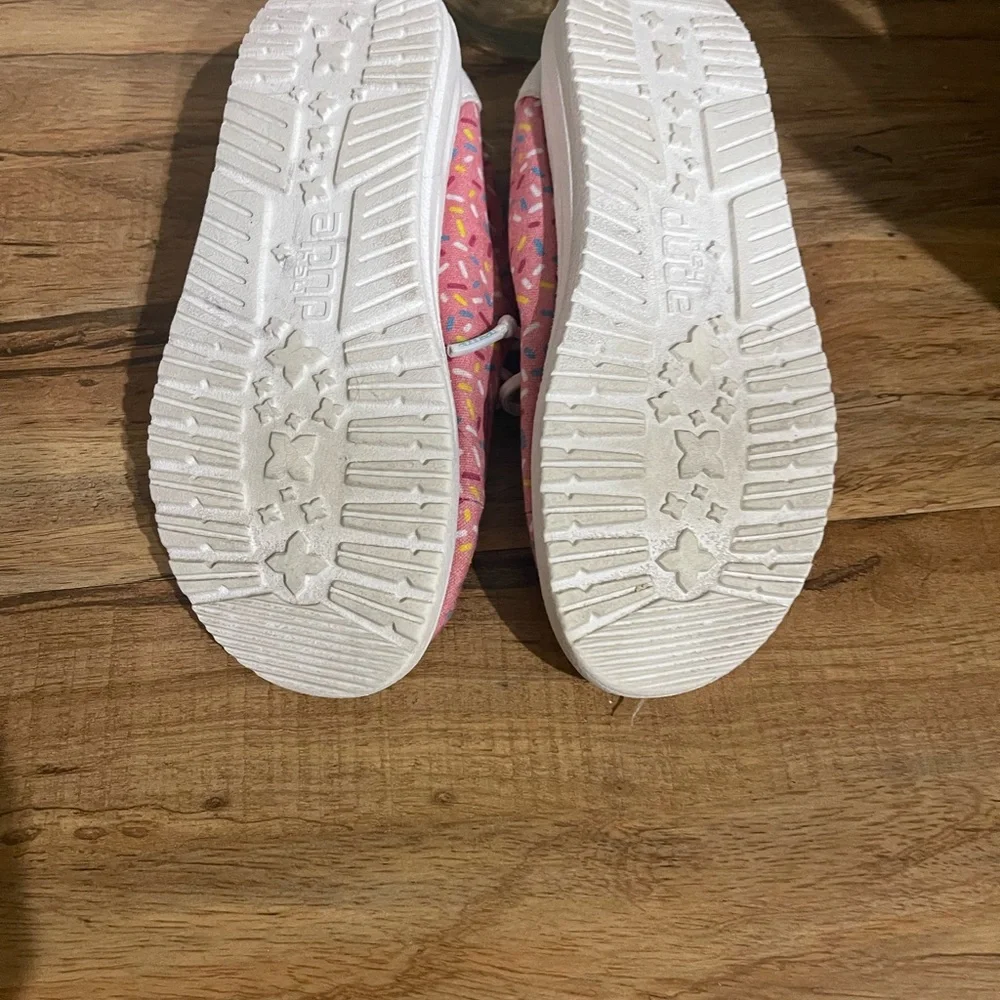 Hey Dude Wendy Youth Pink Sprinkles Slip On Size Y1-L2